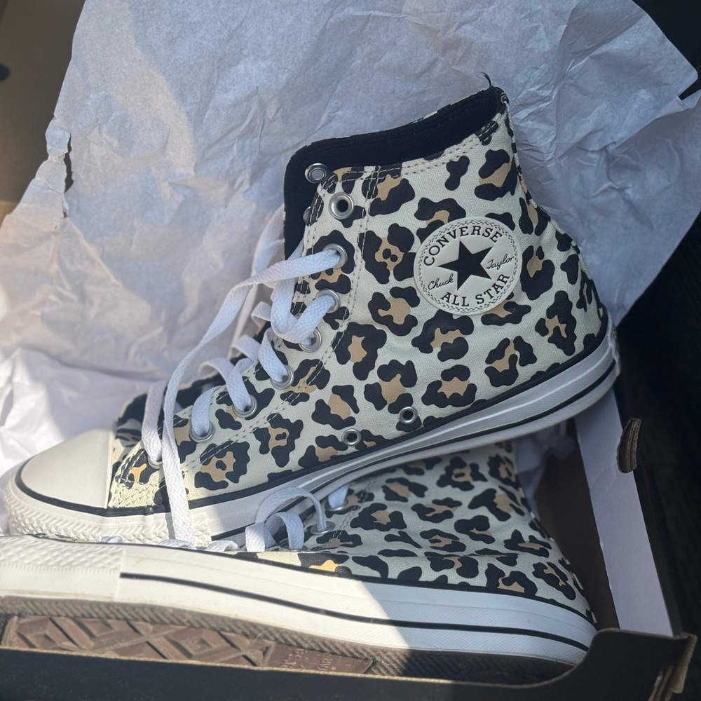 Converse Black and White High-Top Sneakers